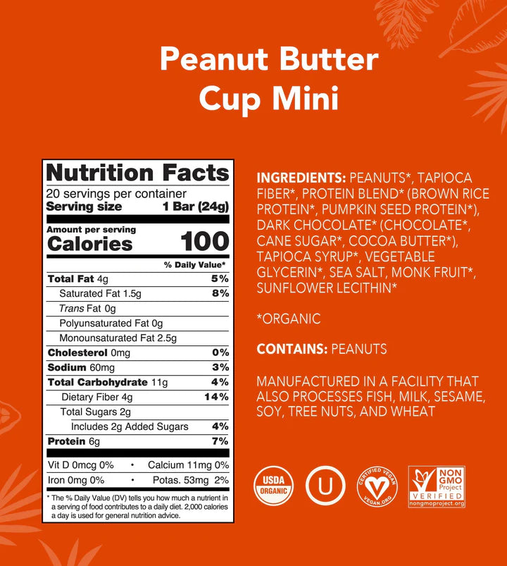 Peanut Butter Cup Mini Bars 20-count