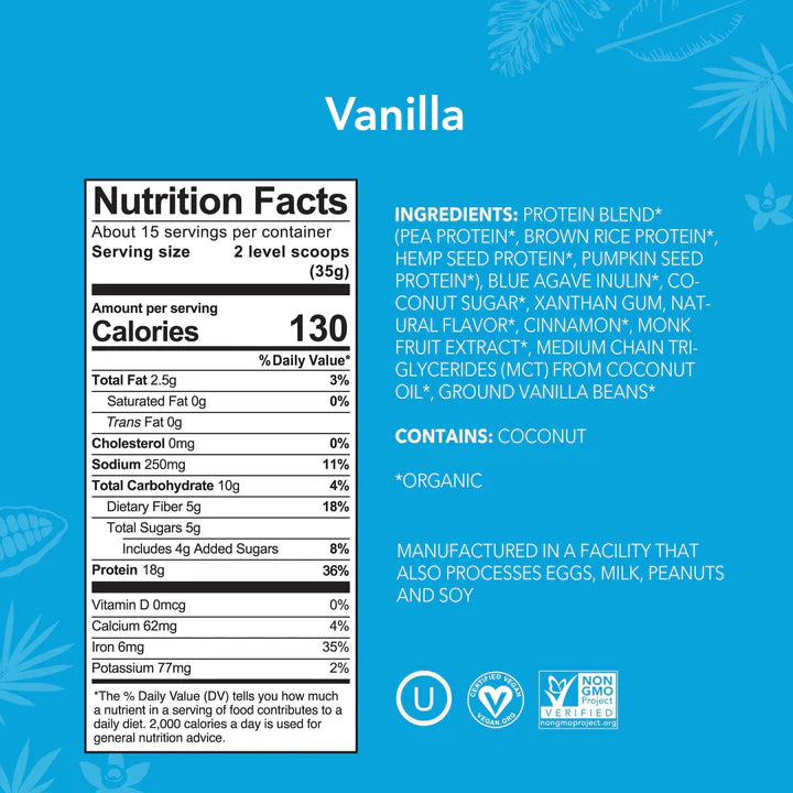 Vanilla Protein Powder 15-servings